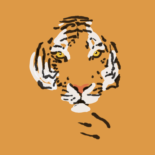 Tiger Mural by Nicole De Rueda