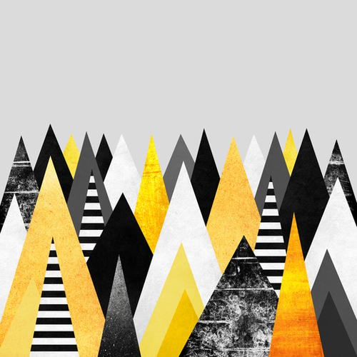 Yellow Peaks Mural by Elisabeth Fredriksson