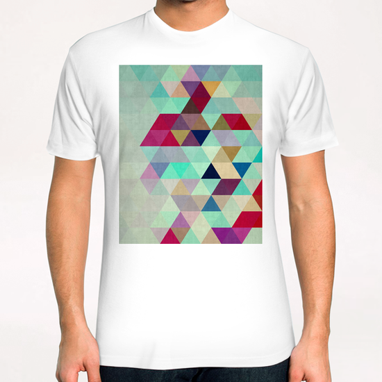 Pattern cosmic triangles II T-Shirt by Vitor Costa
