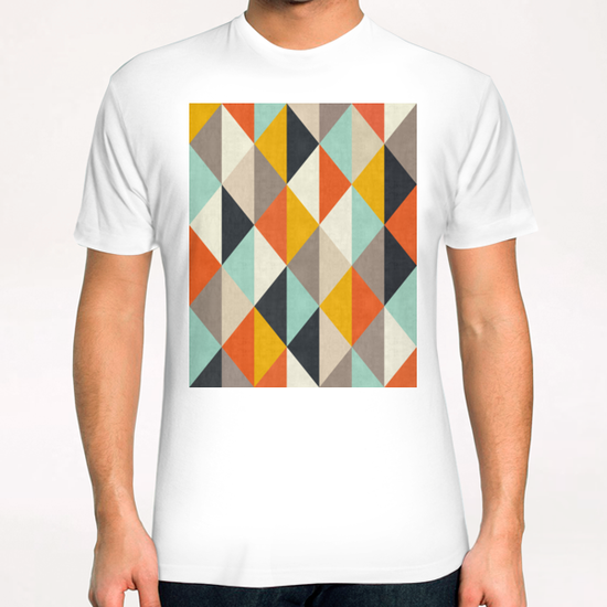 Geometric and colorful chevron T-Shirt by Vitor Costa