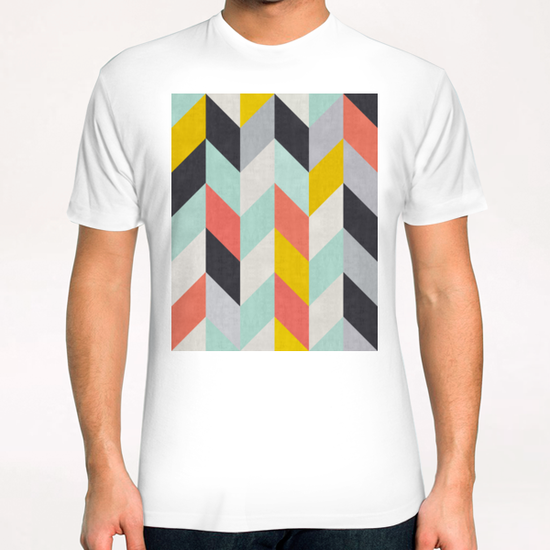 Geometric and colorful chevron I T-Shirt by Vitor Costa
