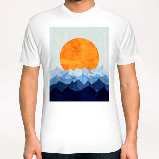 Watercolor landscape geometrica T-Shirt by Vitor Costa