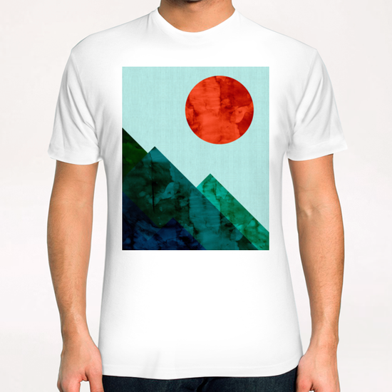 Watercolor landscape geometrica II T-Shirt by Vitor Costa