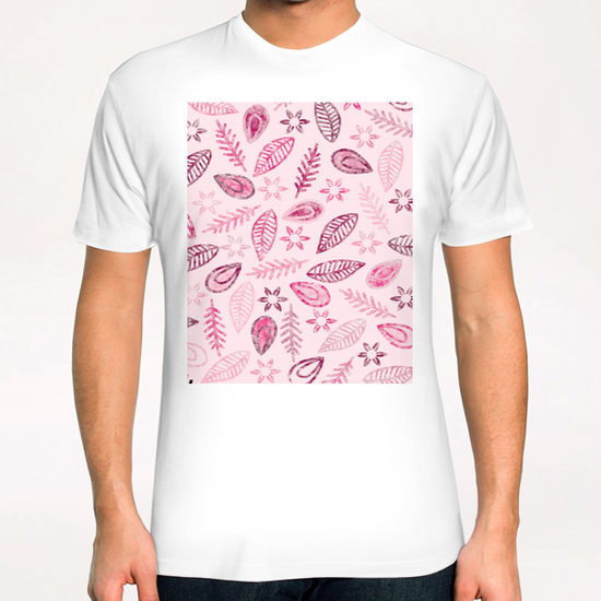 Watercolor Floral X 0.7 T-Shirt by Amir Faysal