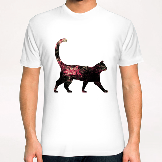 Abstract Cat T-Shirt by Amir Faysal