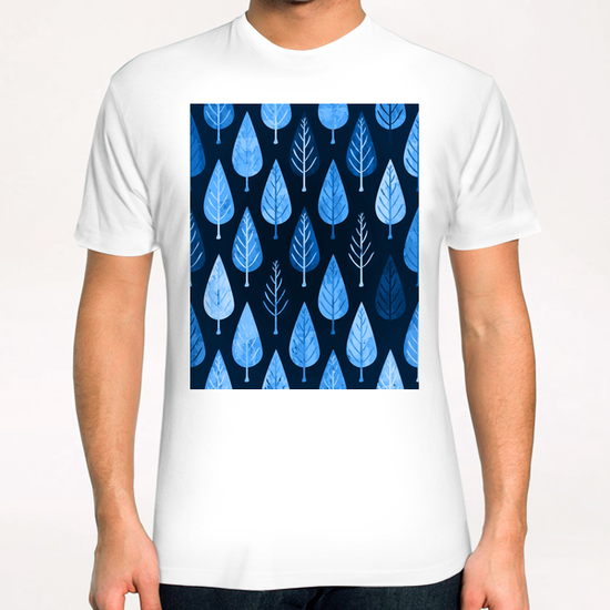 Watercolor Forest Pattern X 0.5 T-Shirt by Amir Faysal