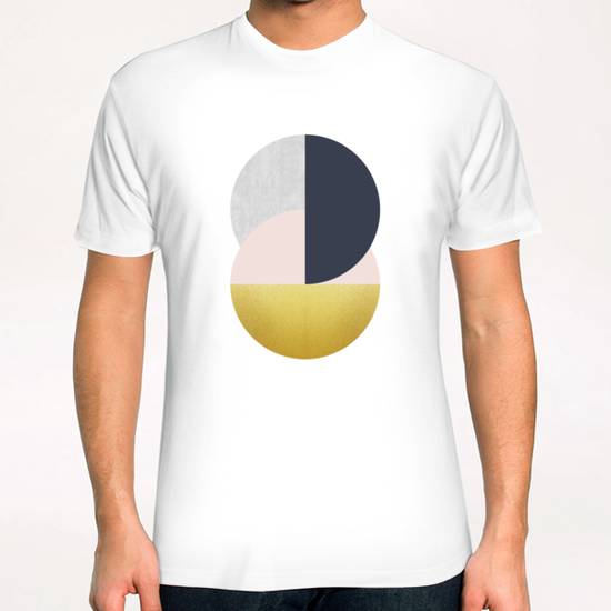 Golden and geometric art T-Shirt by Vitor Costa