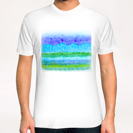 Blue Mountains T-Shirt by Heidi Capitaine