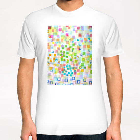 Raining Squares and Frames T-Shirt by Heidi Capitaine