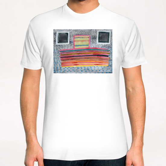 Stacked Lines and Squares T-Shirt by Heidi Capitaine