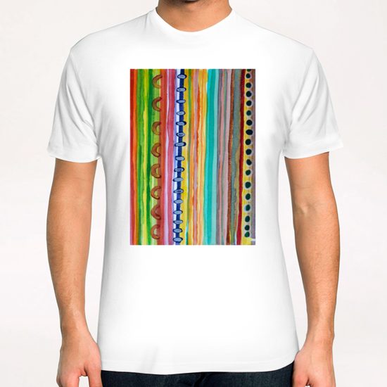 Striped Curtain T-Shirt by Heidi Capitaine