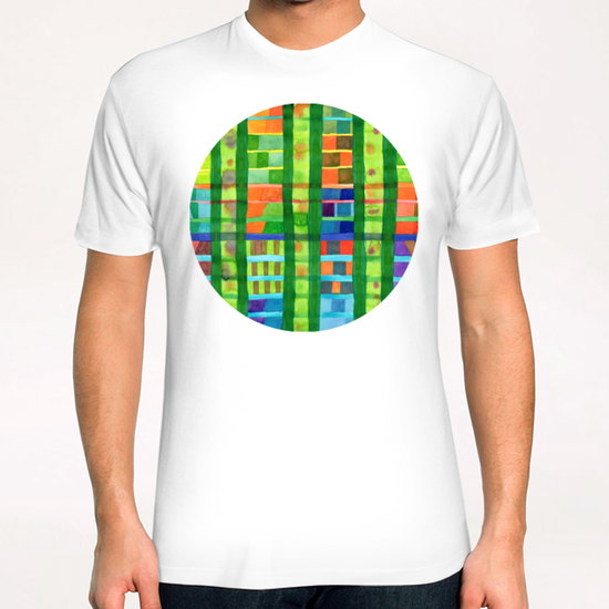 Colored Fields With Bamboo  T-Shirt by Heidi Capitaine