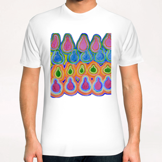 Drops Pears Bottles and an Apple T-Shirt by Heidi Capitaine