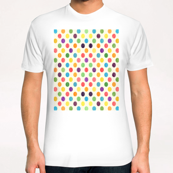Watercolor Polka Dots  X 0.1 T-Shirt by Amir Faysal