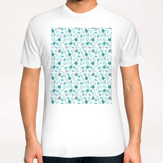 LOVELY FLORAL PATTERN X 0.14 T-Shirt by Amir Faysal