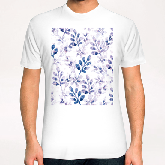 Watercolor Floral X 0.5 T-Shirt by Amir Faysal