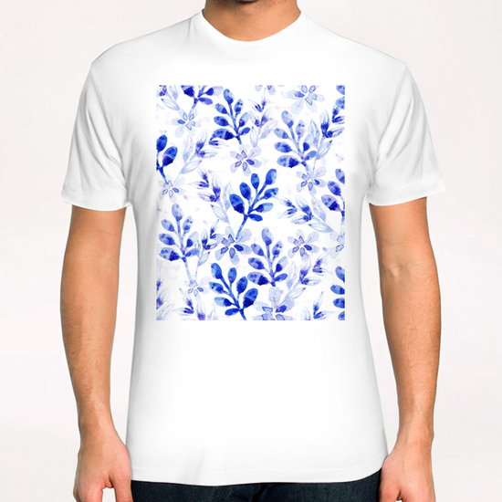 Watercolor Floral X 0.6 T-Shirt by Amir Faysal