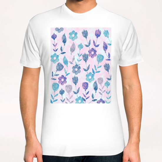 LOVELY FLORAL PATTERN X 0.18 T-Shirt by Amir Faysal