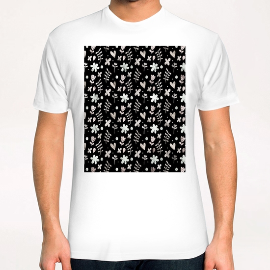 LOVELY FLORAL PATTERN X 0.15 T-Shirt by Amir Faysal