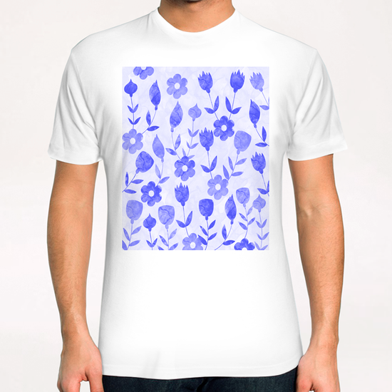 Watercolor Floral X 0.12 T-Shirt by Amir Faysal