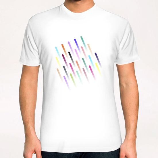 Neon Rain  T-Shirt by Amir Faysal