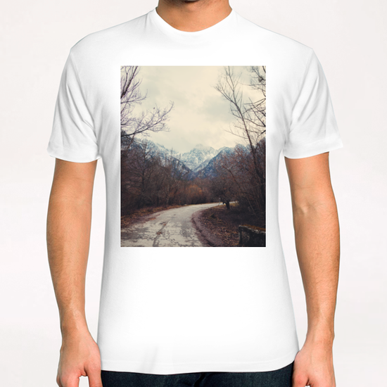 Road with mountain III T-Shirt by Salvatore Russolillo