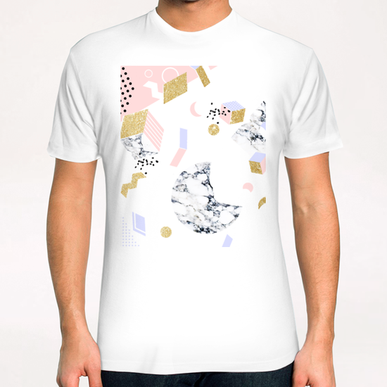 Marble Moon Abstraction T-Shirt by Uma Gokhale