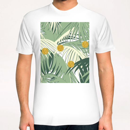 Palm and Gold T-Shirt by Uma Gokhale