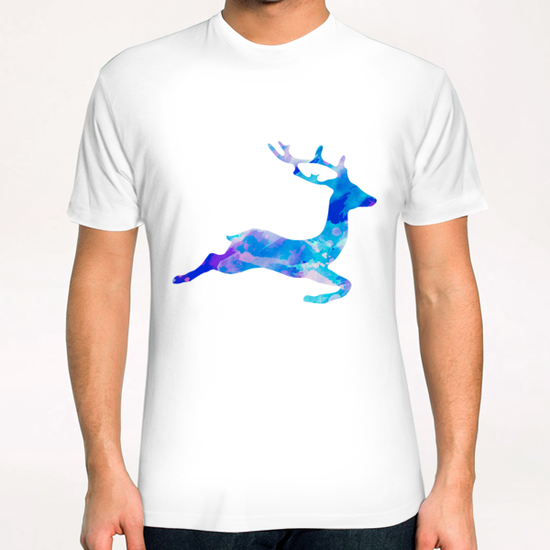Abstract Deer T-Shirt by Amir Faysal