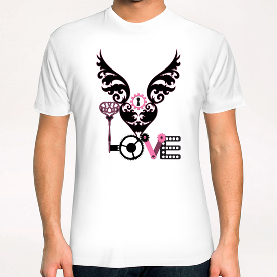 Steampunk Romance T-Shirt by vannina