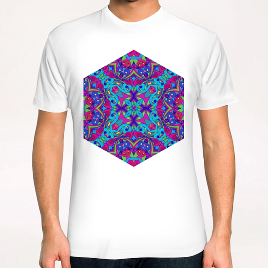 Drawing Floral Doodle G1B T-Shirt by MedusArt