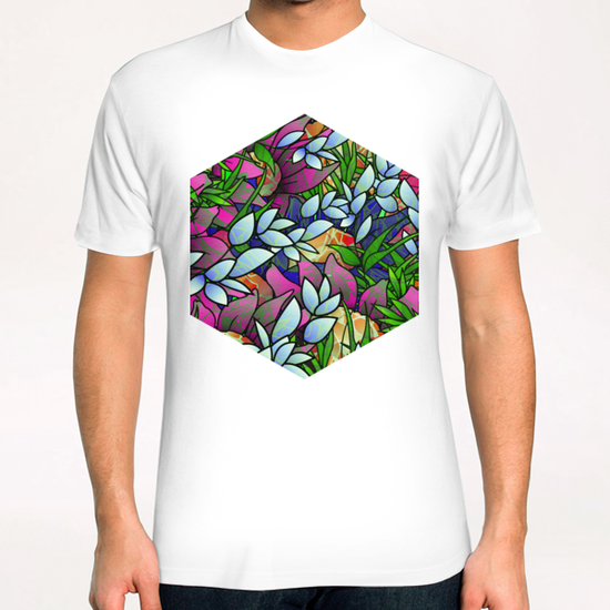 Floral Abstract Artwork G464 T-Shirt by MedusArt
