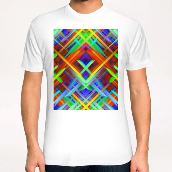 Colorful digital art splashing G466 T-Shirt by MedusArt