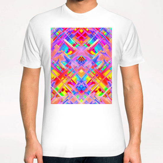 Colorful digital art splashing G470 T-Shirt by MedusArt