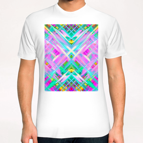 Colorful digital art splashing G473 T-Shirt by MedusArt