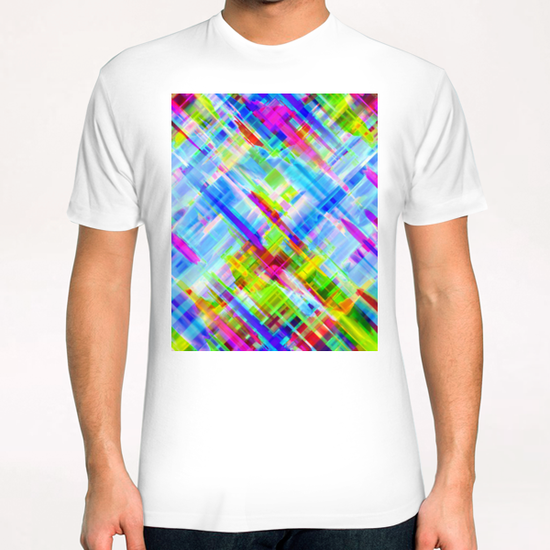 Colorful digital art splashing G468 T-Shirt by MedusArt