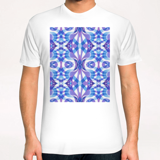 Floral Geometric Abstract G5 T-Shirt by MedusArt