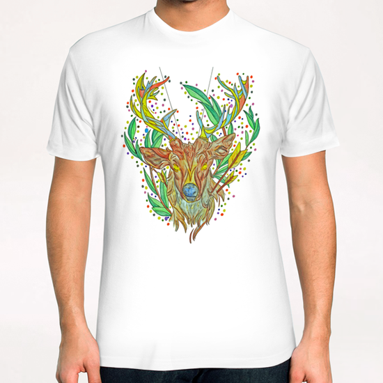 Colorful deer T-Shirt by RomArt