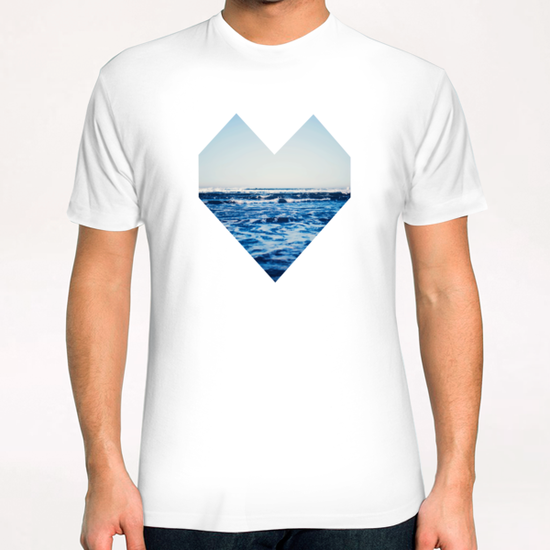 Ocean Heart T-Shirt by Leah Flores