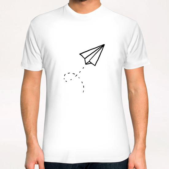 Paper Plane T-Shirt by Leah Flores