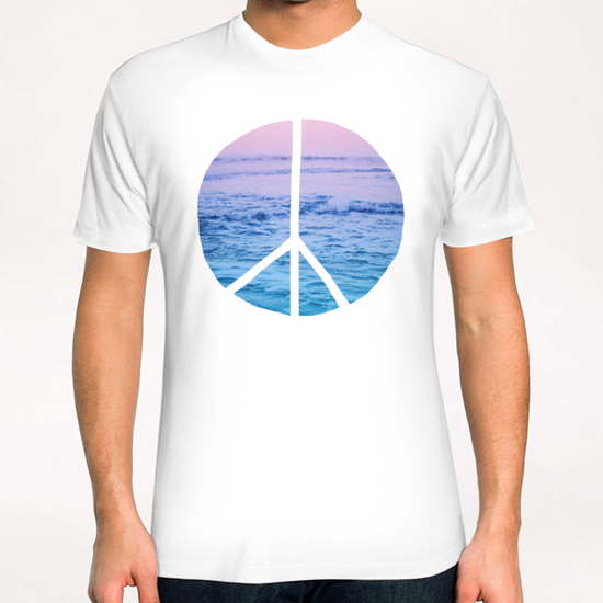 Waves and Peace T-Shirt by Leah Flores
