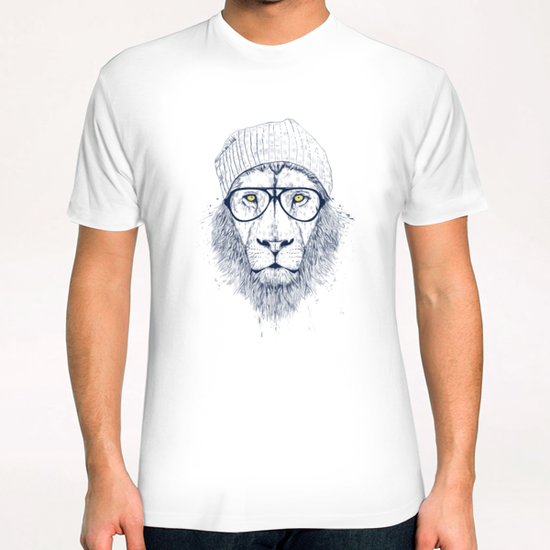 Cool lion T-Shirt by Balazs Solti