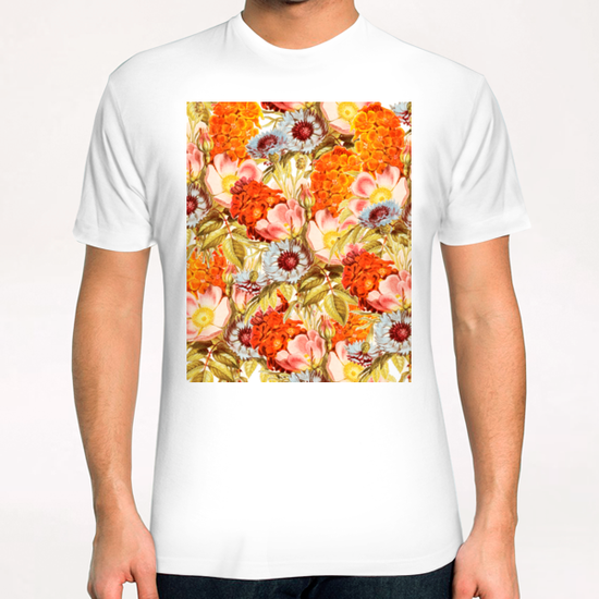 Coral Bloom T-Shirt by Uma Gokhale
