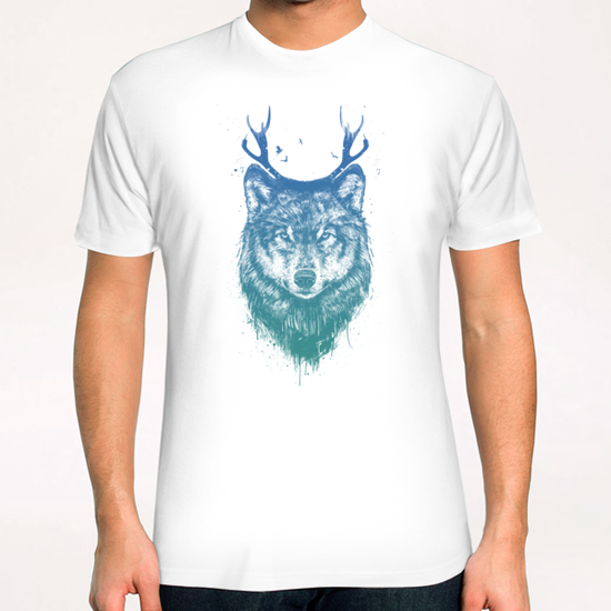 Deer wolf T-Shirt by Balazs Solti