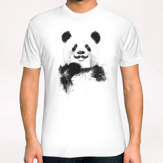 Funny panda T-Shirt by Balazs Solti