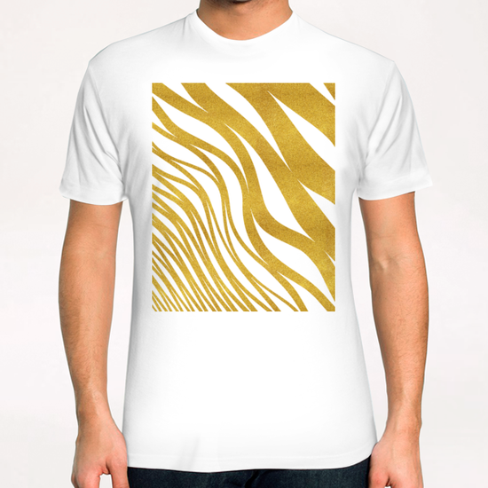 Golden Wave T-Shirt by Uma Gokhale