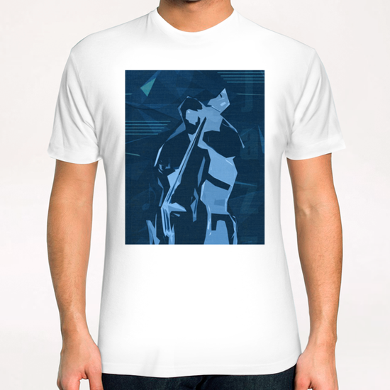 Jazz Contrabass Poster T-Shirt by cinema4design