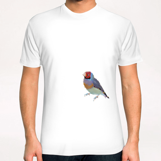 Red Head Bird T-Shirt by Alex Xela