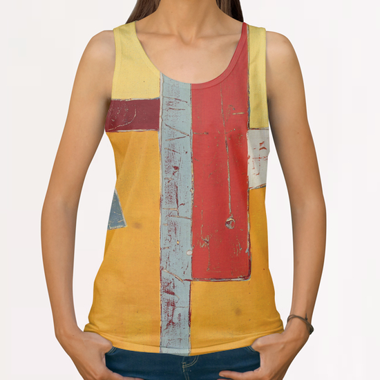 Imbrications 1 All Over Print Tanks by Pierre-Michael Faure