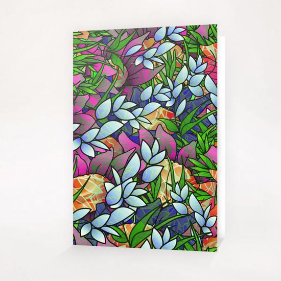 Floral Abstract Artwork G464 Greeting Card & Postcard by MedusArt